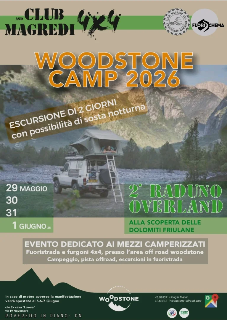 2° WOODSTONE CAMP - OVERLAND