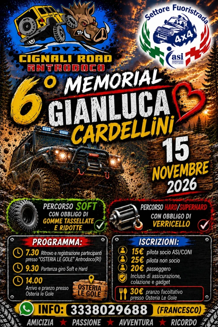 6º MEMORIAL GIANLUCA CARDELLINI