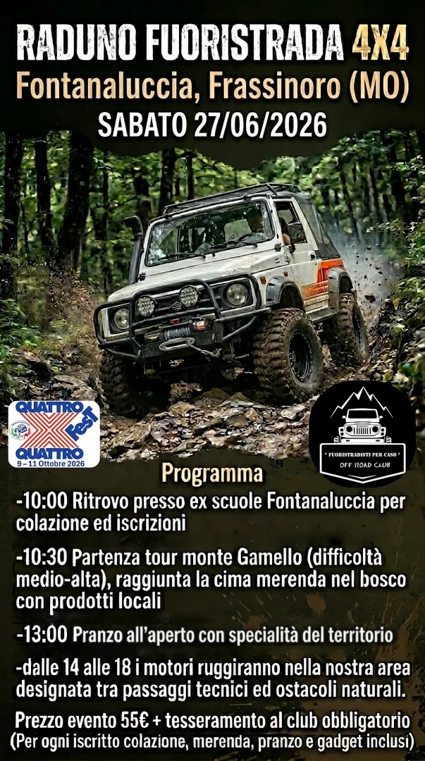 RADUNO FUORISTRADA 4X4 – FONTANALUCCIA 2026