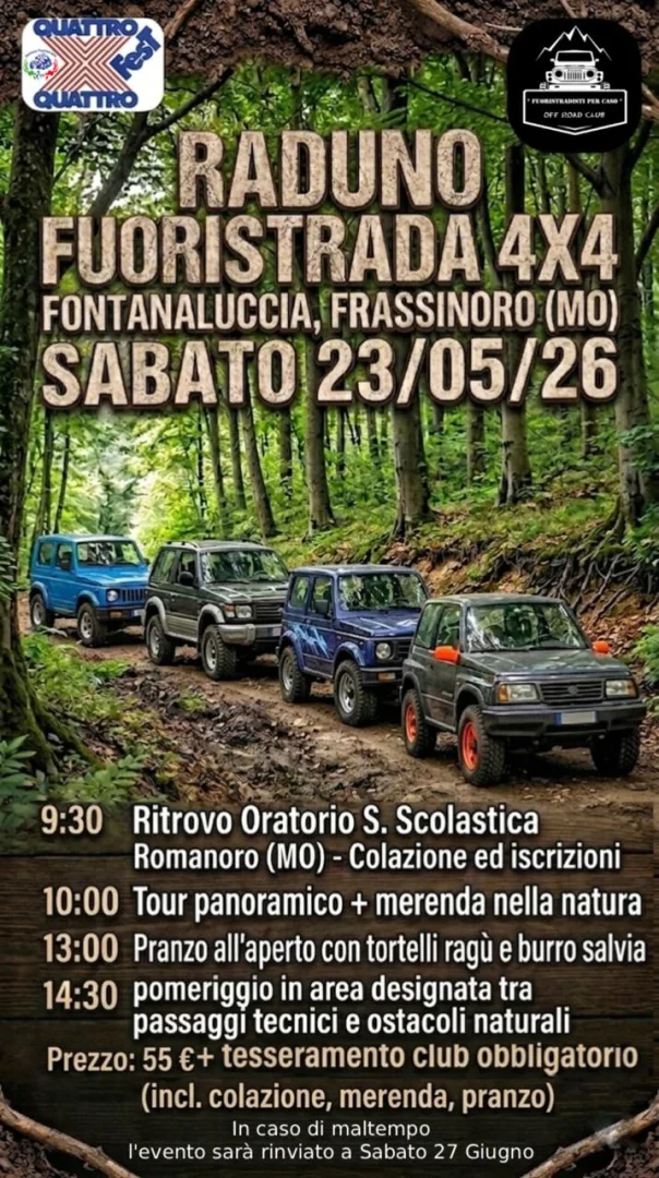 Raduno Fuoristrada 4x4 Fuoristradisti Per Caso ASD
